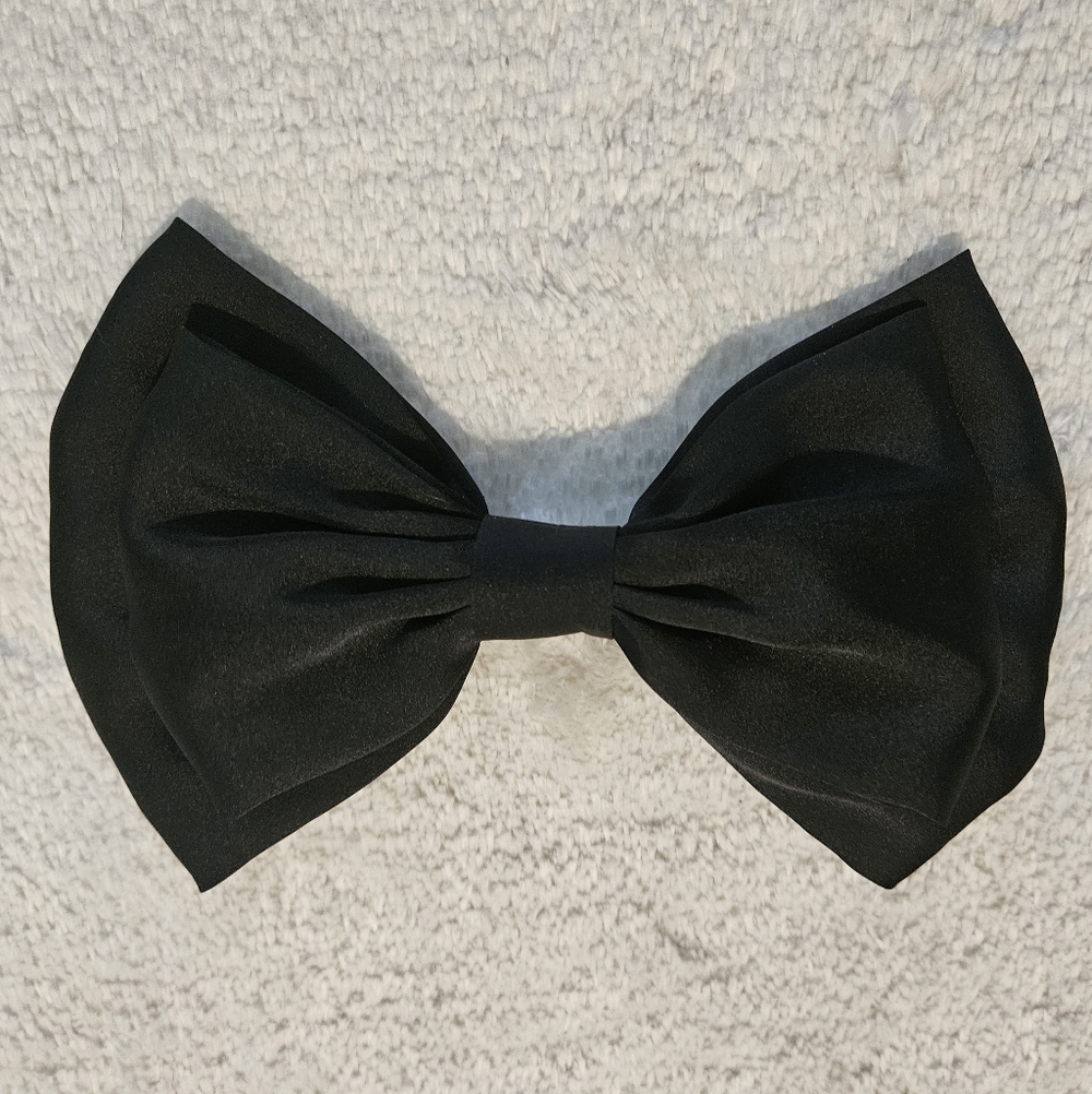 NEW Zara Leopard Black Scrunchie Bow Hair Clip Accessories Set Coquette Feminine - Picture 5 of 5